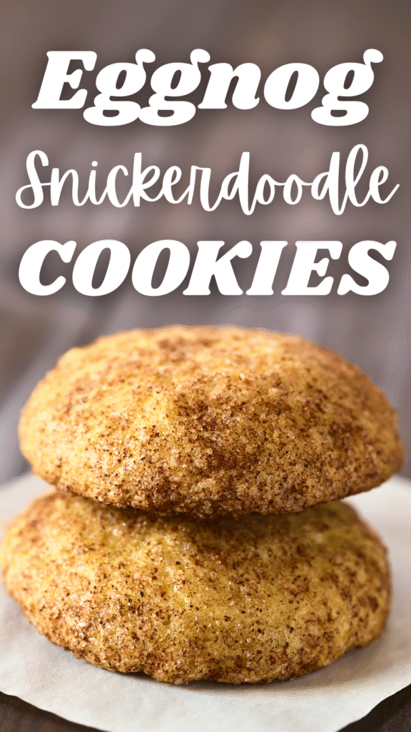 Eggnog Snickerdoodle Cookies