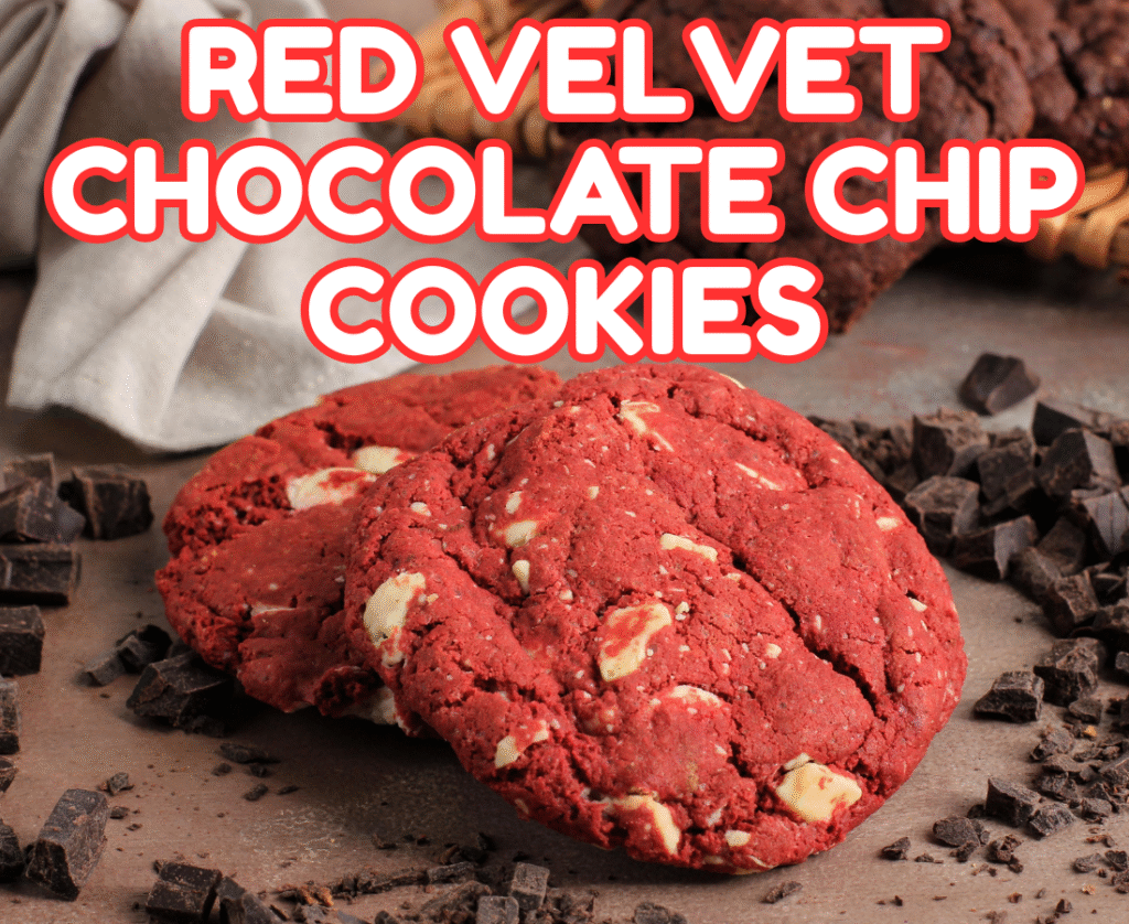 Red Velvet Chocolate Chip Cookies