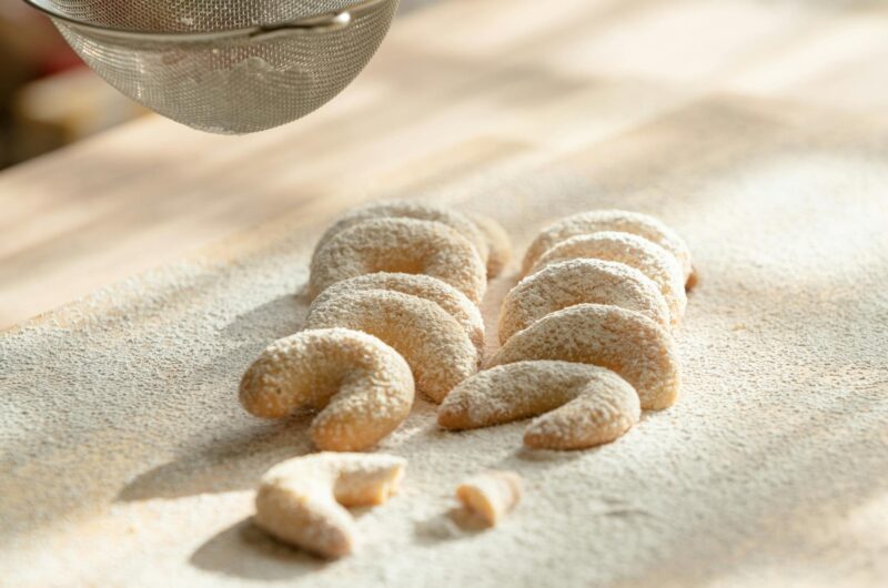 Classic Almond Crescent Cookies (Buttery & Melt-in-Your-Mouth!)