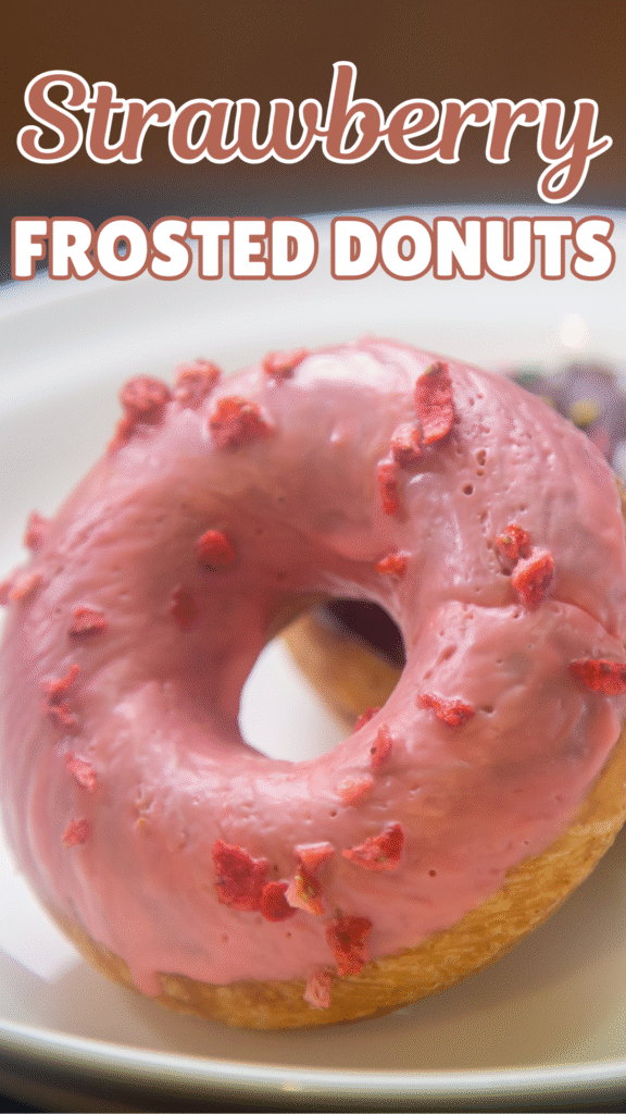 STRAWBERRY FROSTED DONUTS