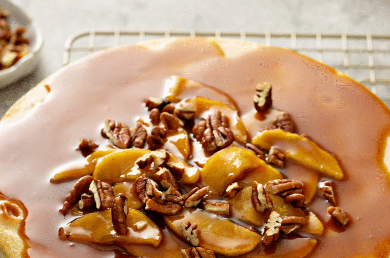 Best Apple Caramel Pecan Cheesecake (Rich, Creamy & Easy!)