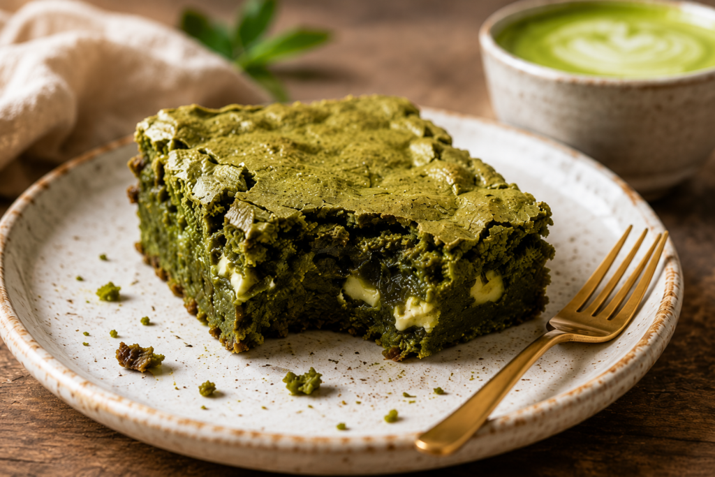 matcha brownies