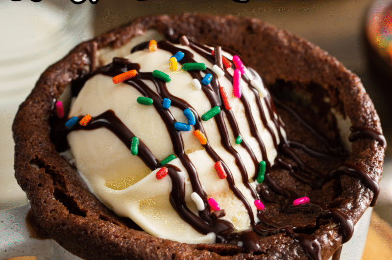 Chocolate Mug Cake with Ice Cream Recipe (Ready in Minutes!)