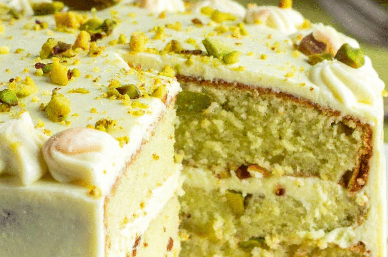 Pistachio Cake Recipe – Moist, Nutty & Irresistible