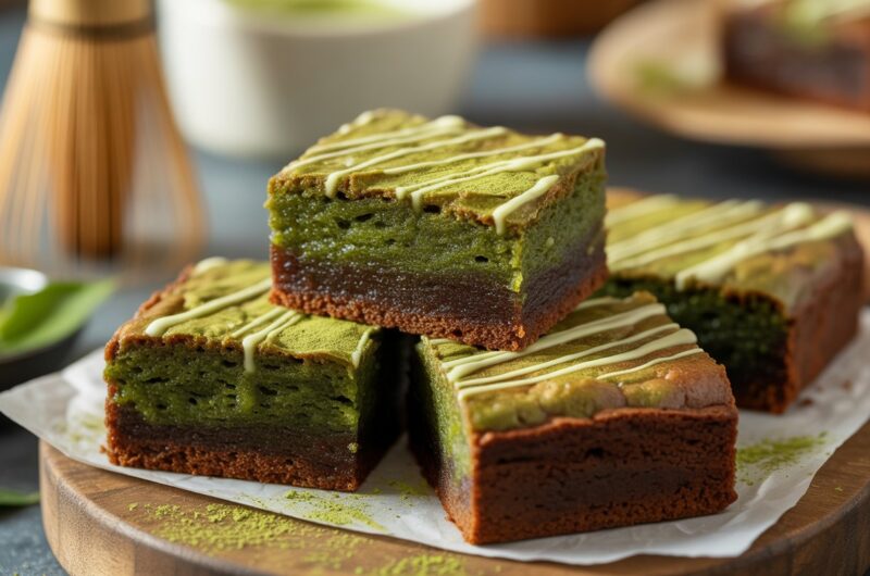 Matcha Brownies Recipe: Fudgy, Rich & Vibrantly Green Treat