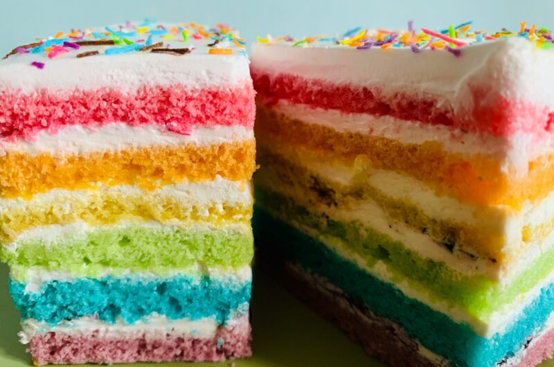 This Rainbow Cake Recipe Is Guaranteed to Steal the Show