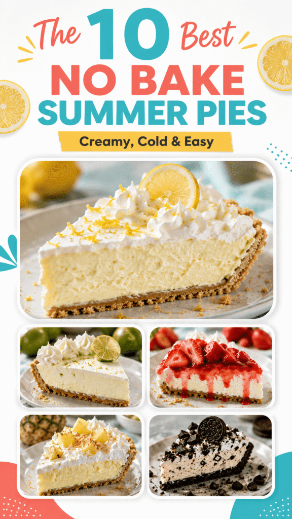 No Bake Summer Pies