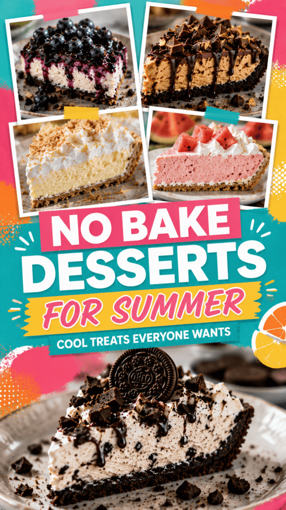 No Bake Summer Pies