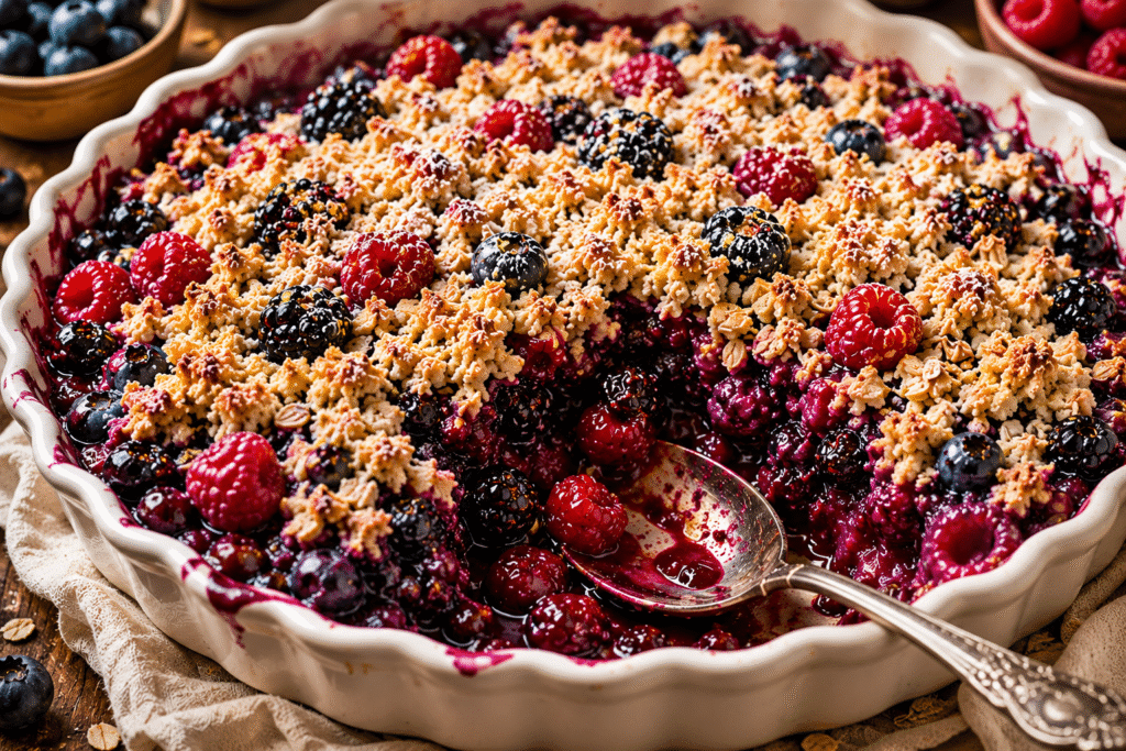 Classic Mixed Berry Crumble