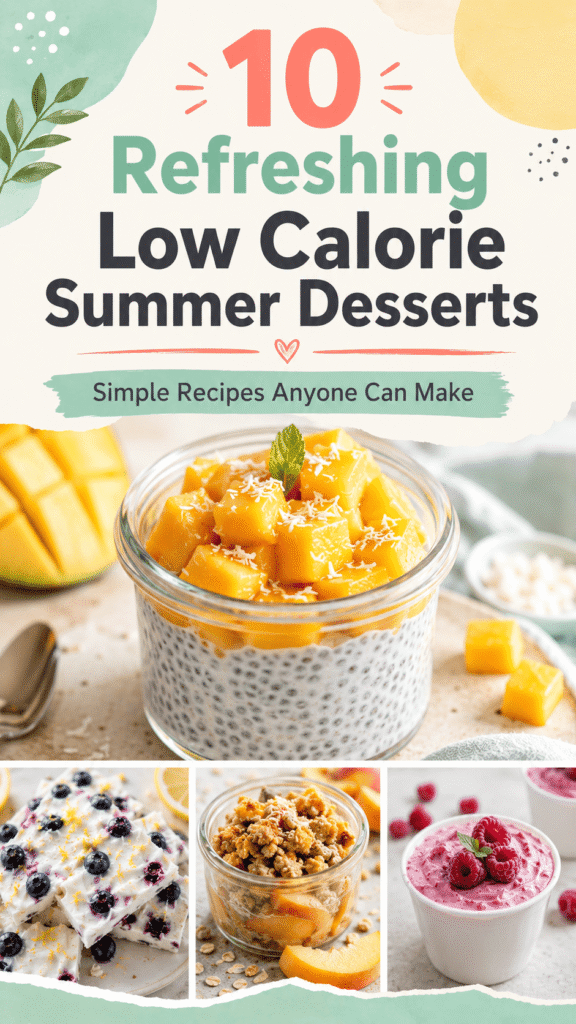 Low Calorie Summer Desserts