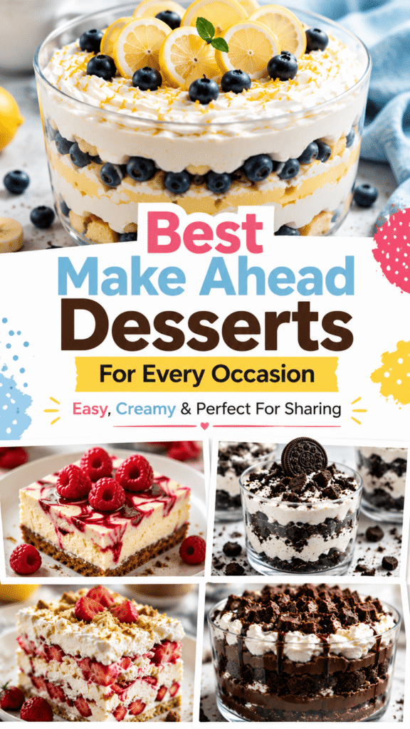 Make Ahead Desserts