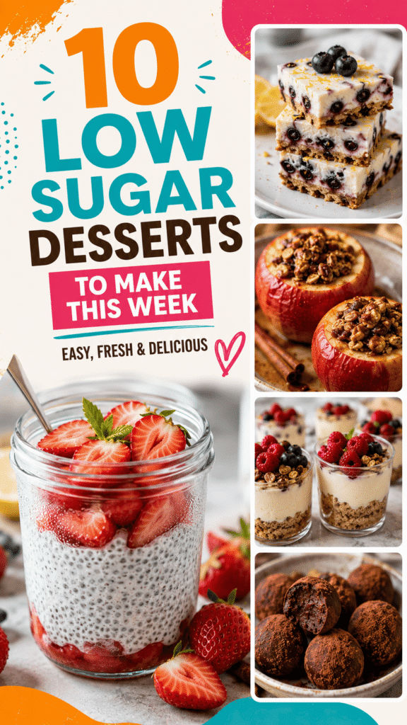Low Sugar Dessert Recipes