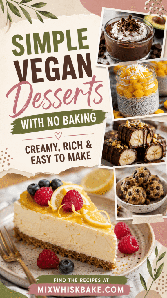 Vegan No Bake Desserts