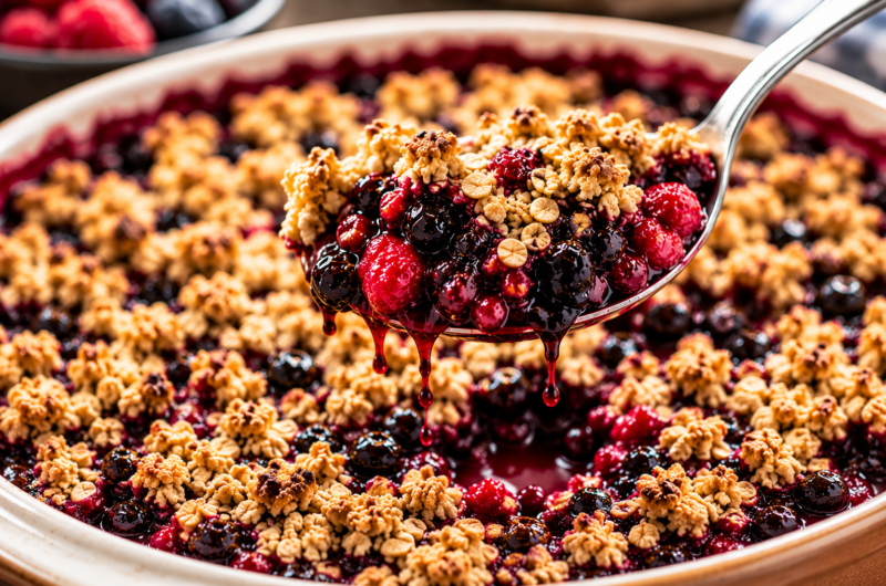 The Best Baked Berry Cobbler With Oats You’ll Ever Make