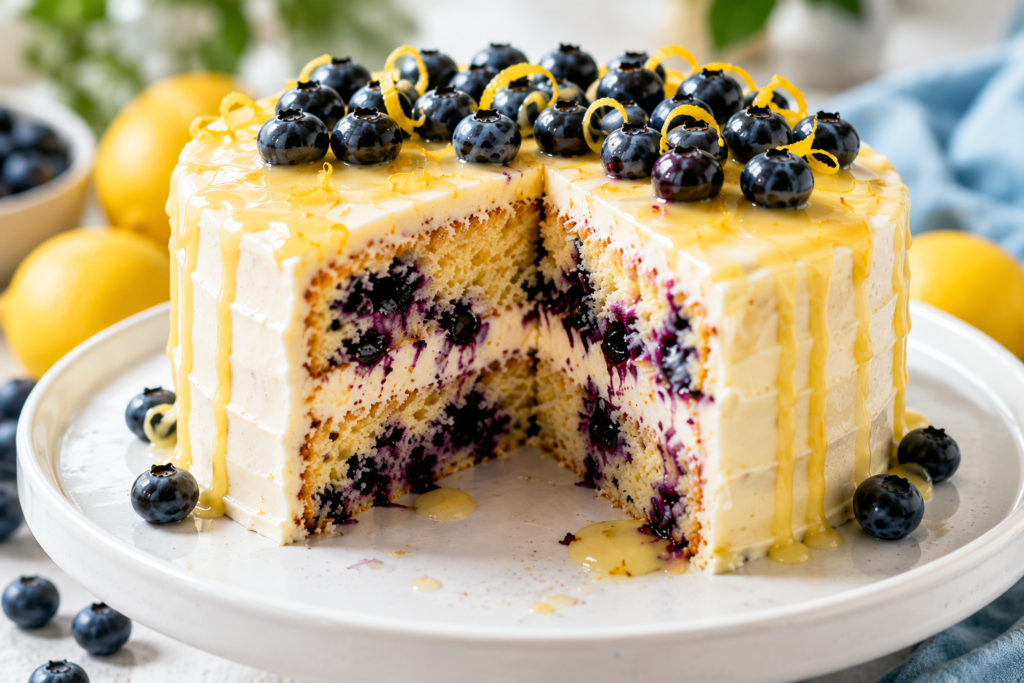 lemon blueberry cake recipe from scratch
