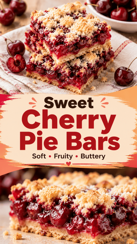 homemade cherry pie bars recipe