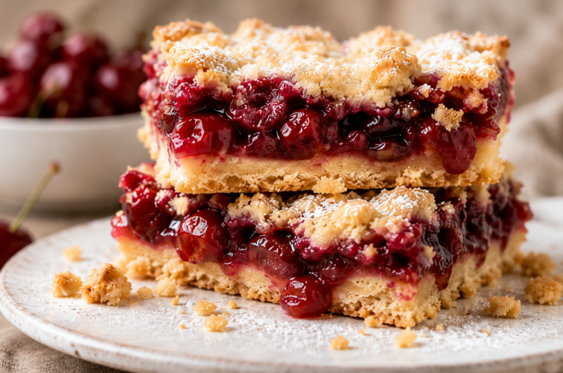 The Best Homemade Cherry Pie Bars – Buttery, Easy & Irresistible