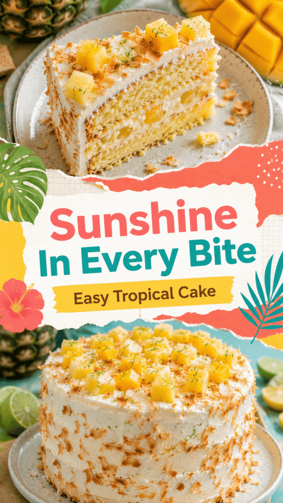easy tropical cake recipe for summer