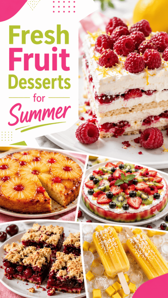 summer desserts with fresh fruit