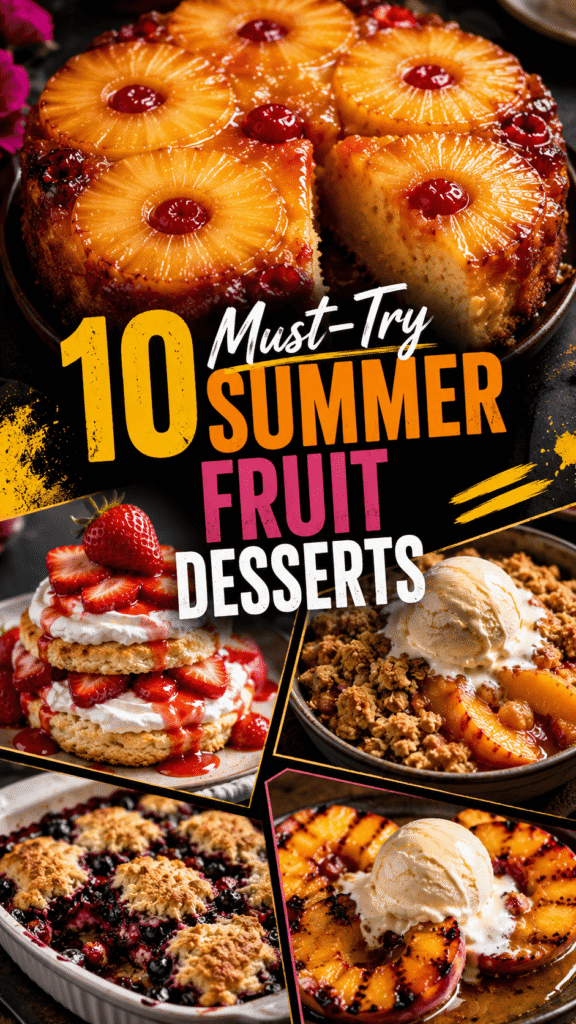summer desserts with fresh fruit
