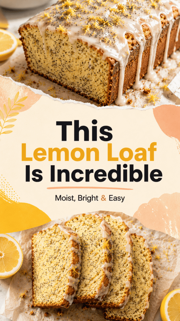 easy lemon poppy seed loaf cake