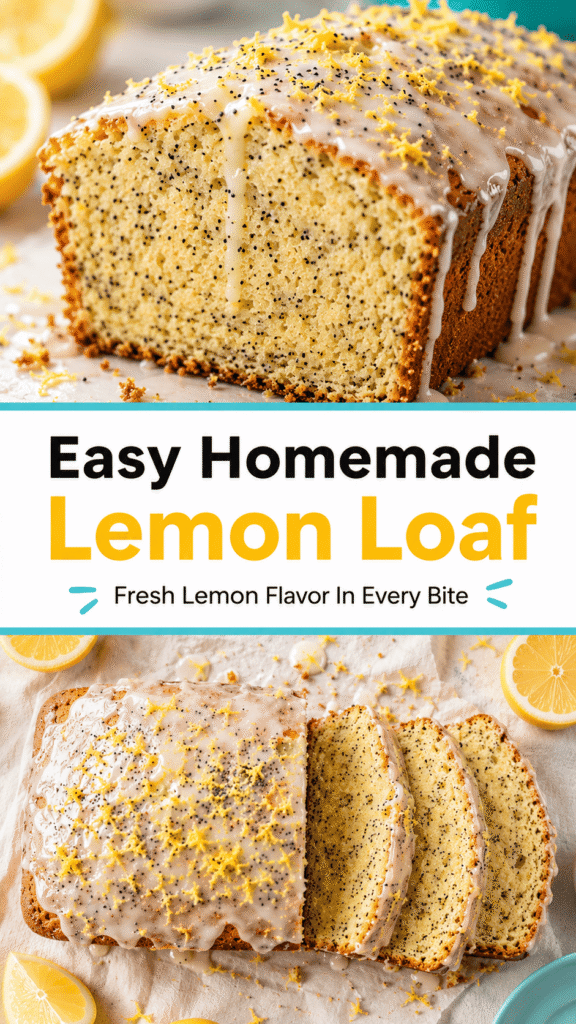 easy lemon poppy seed loaf cake