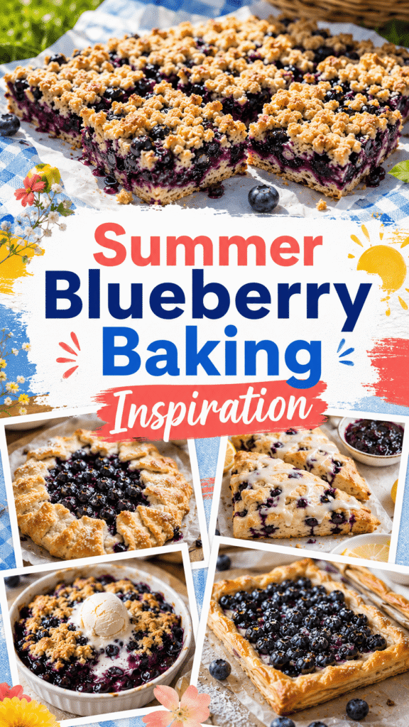 summer baking ideas with blueberries