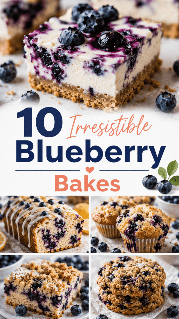 summer baking ideas with blueberries