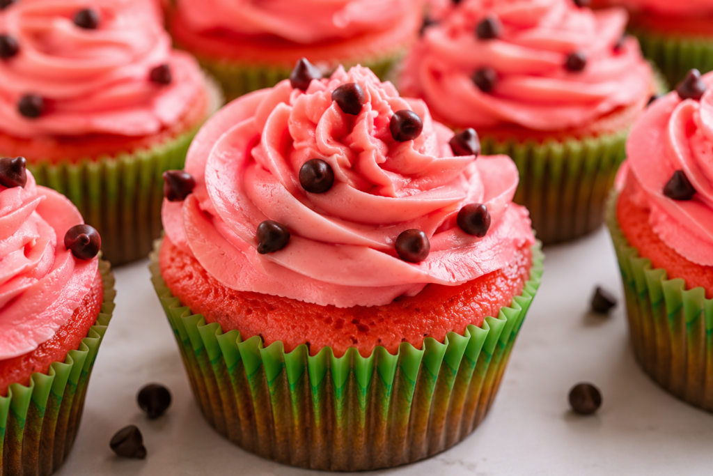 easy watermelon cupcakes for summer