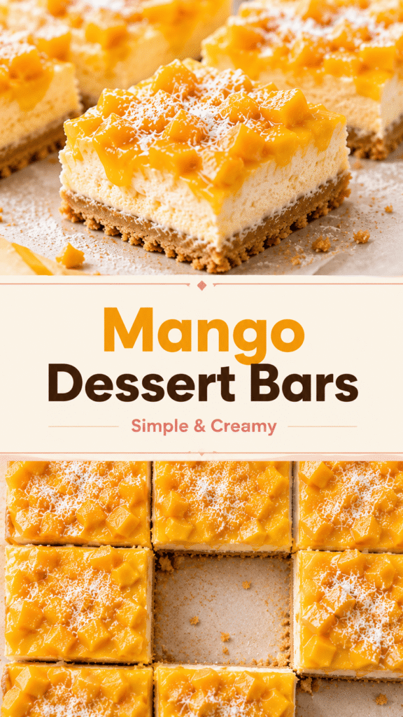 easy mango dessert bars recipe