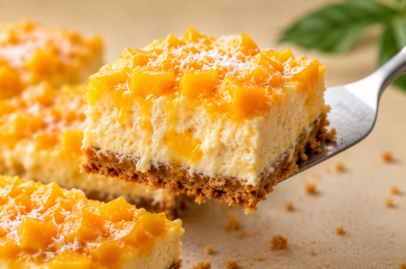 Easy Mango Dessert Bars — Creamy, Tropical & Irresistible