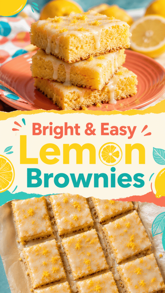 homemade lemon brownies recipe