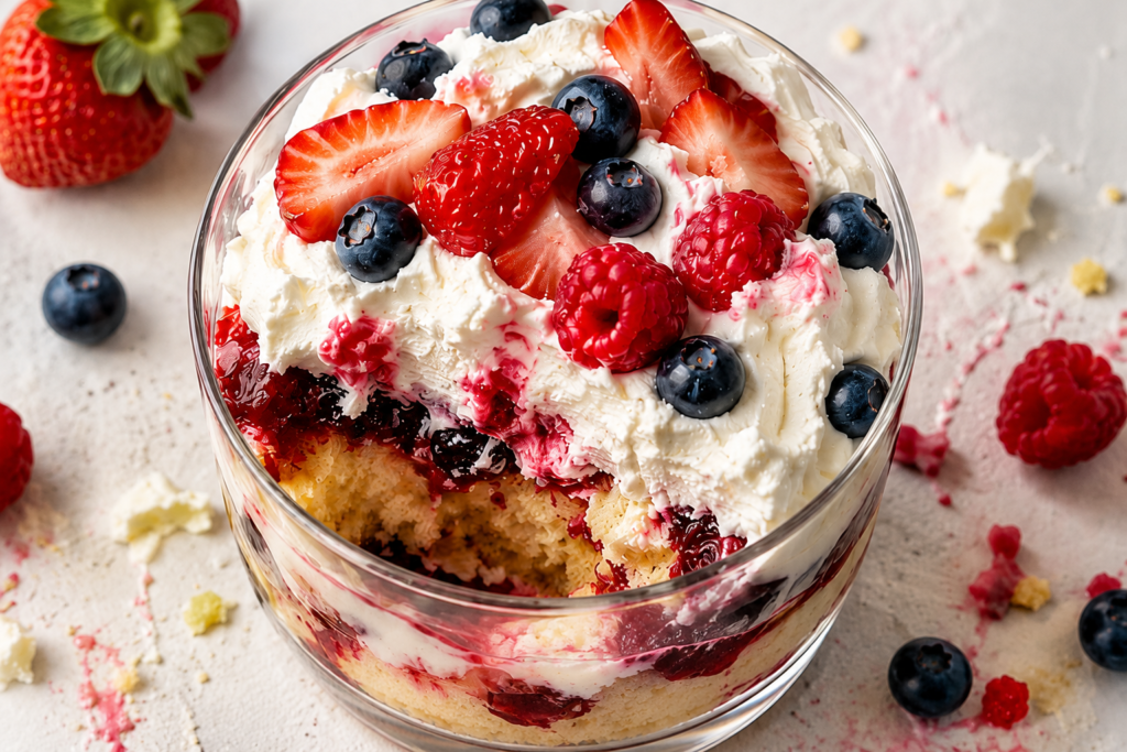 easy berry trifle dessert cups