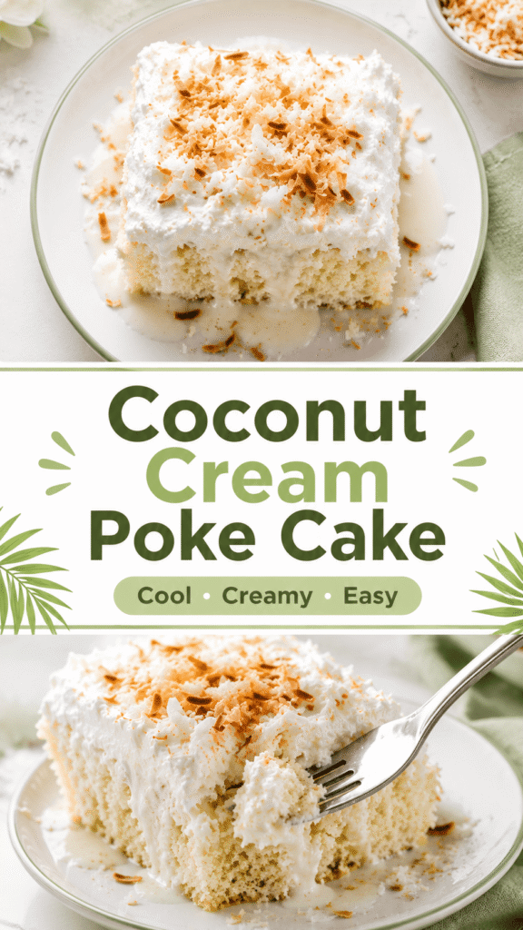 easy coconut cream poke cake recipe