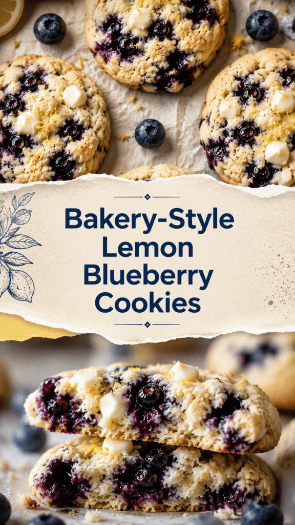 homemade lemon blueberry cookies recipe