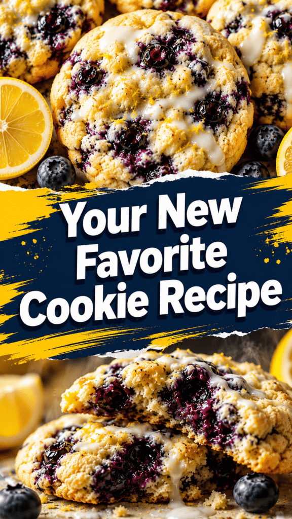 homemade lemon blueberry cookies recipe