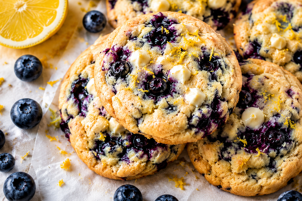 homemade lemon blueberry cookies recipe