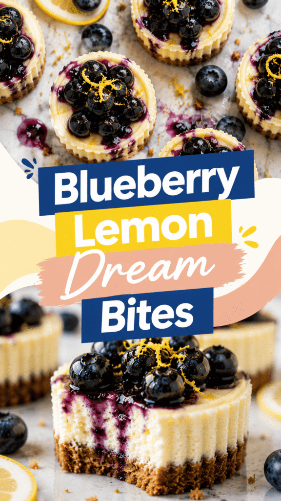 blueberry lemon cheesecake bites recipe
