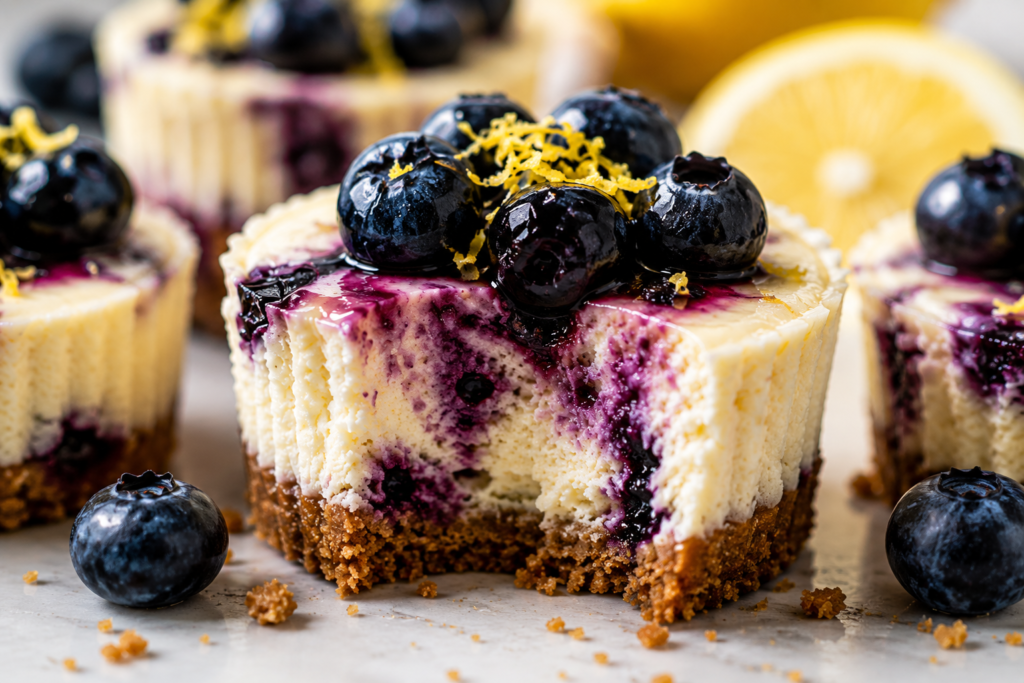 blueberry lemon cheesecake bites recipe