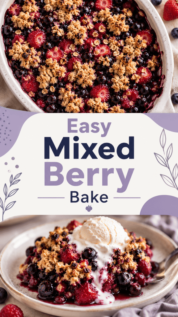 baked mixed berry dessert recipe