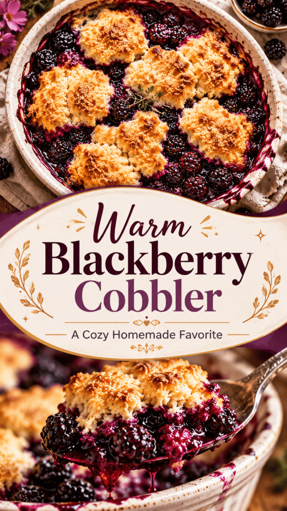 homemade blackberry cobbler recipe easy