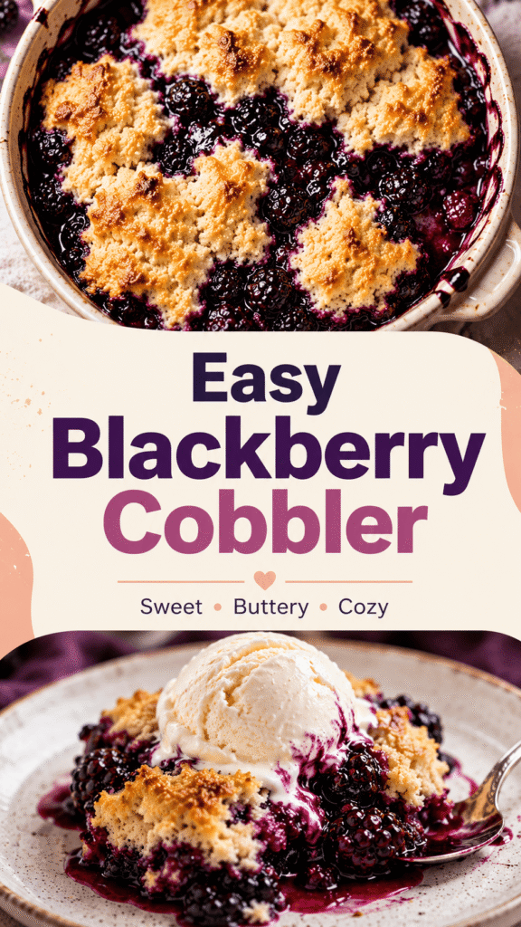 homemade blackberry cobbler recipe easy