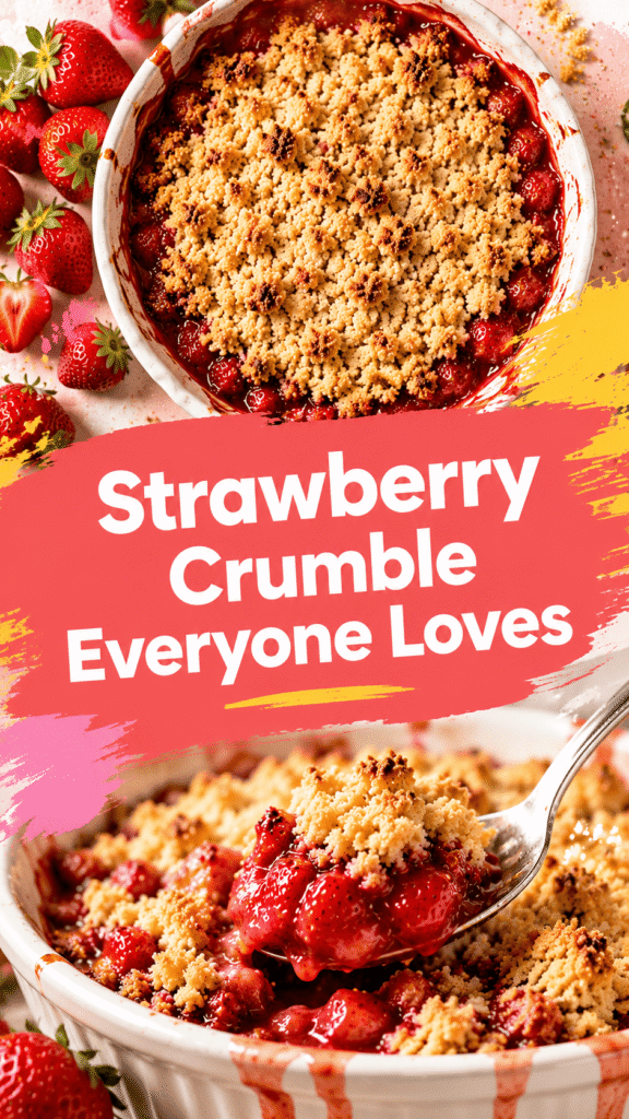 baked strawberry crumble recipe easy