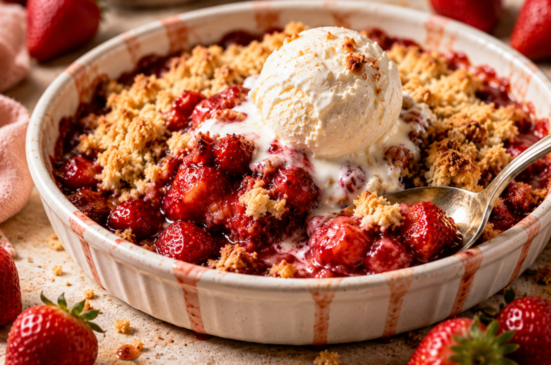 Easy Baked Strawberry Crumble You’ll Want All Summer Long