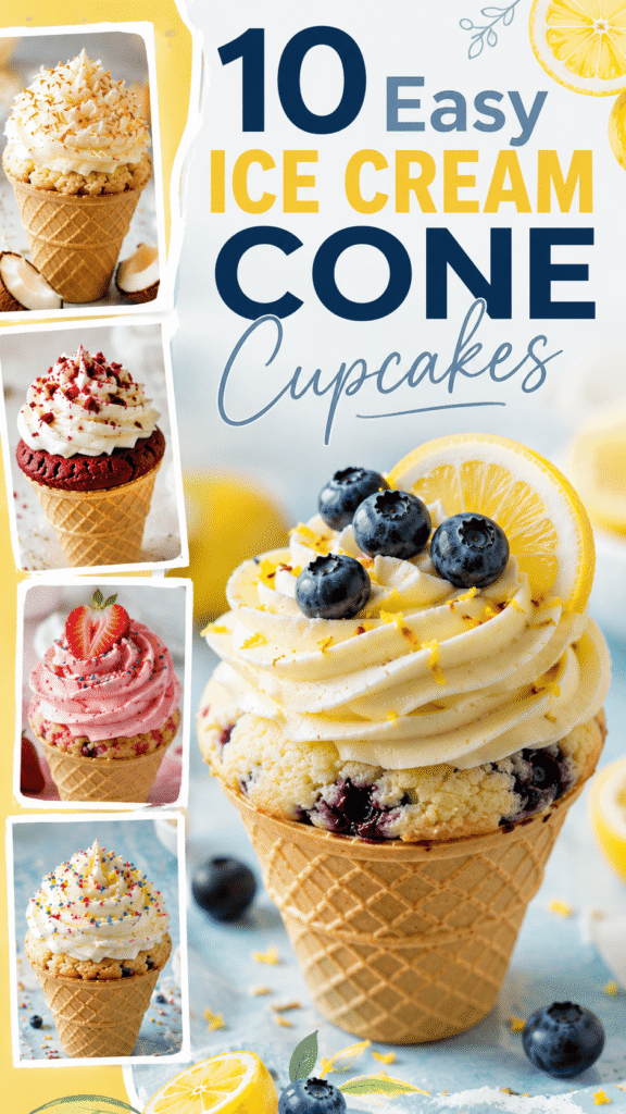 easy ice cream cone cupcakes recipes