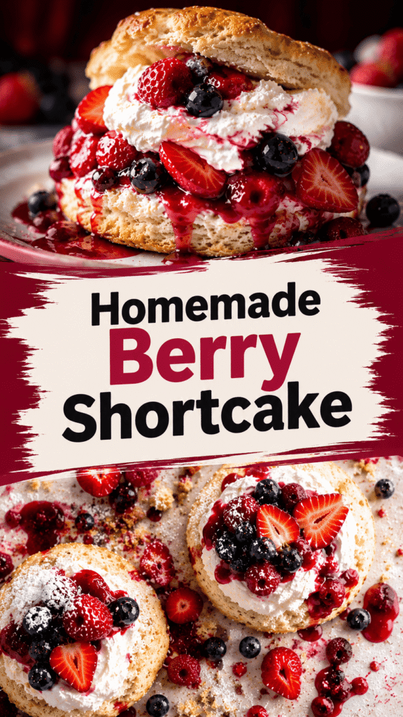 homemade berry shortcake biscuits recipe