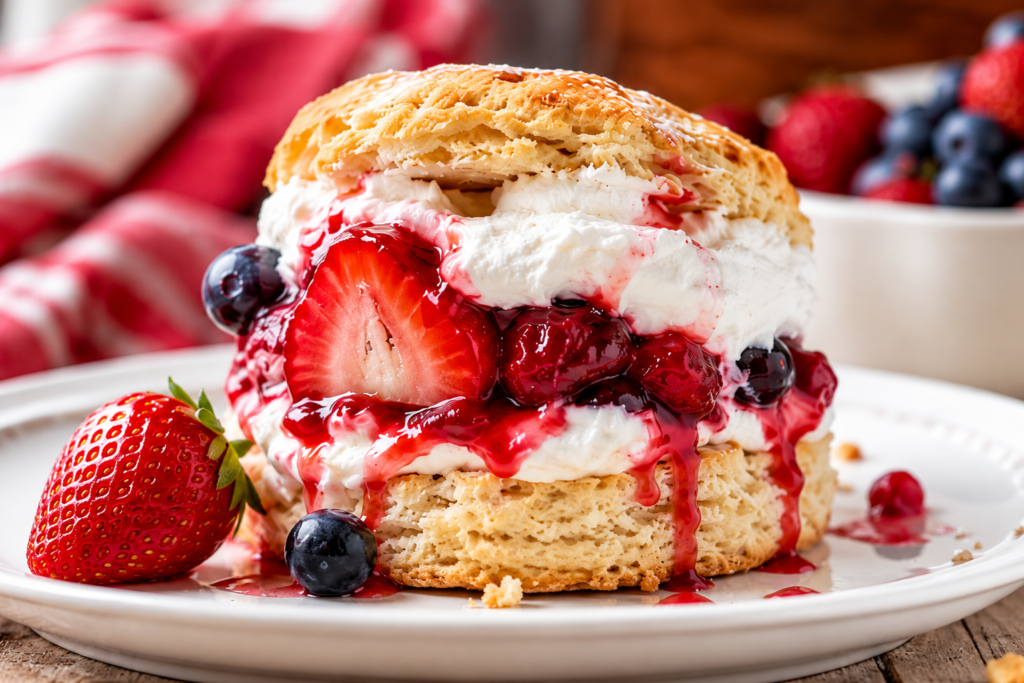 homemade berry shortcake biscuits recipe