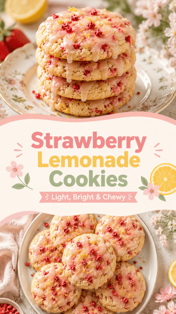 Strawberry Lemonade Cookies