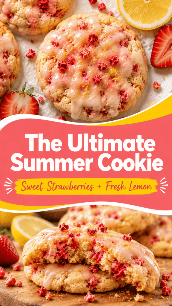 Strawberry Lemonade Cookies