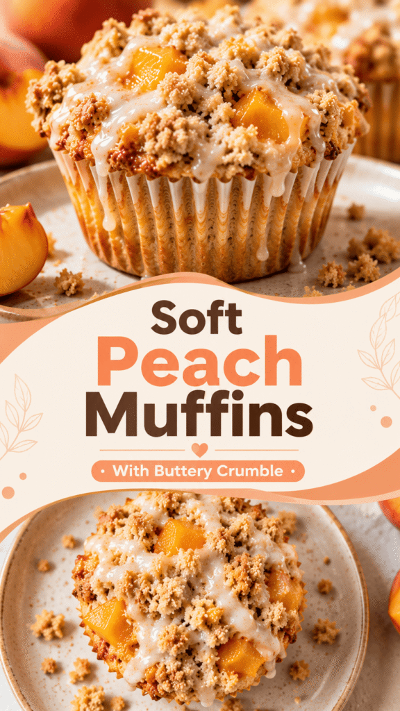 Peach Cobbler Muffins